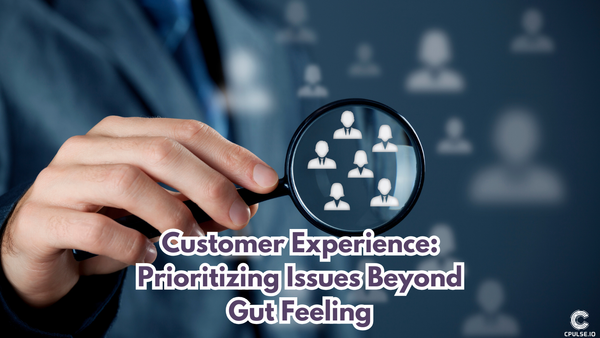 Customer Experience: Prioritizing Issues Beyond Gut Feeling